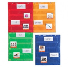 MAGNETIC POCKET CHART SQUARES, SET OF 4